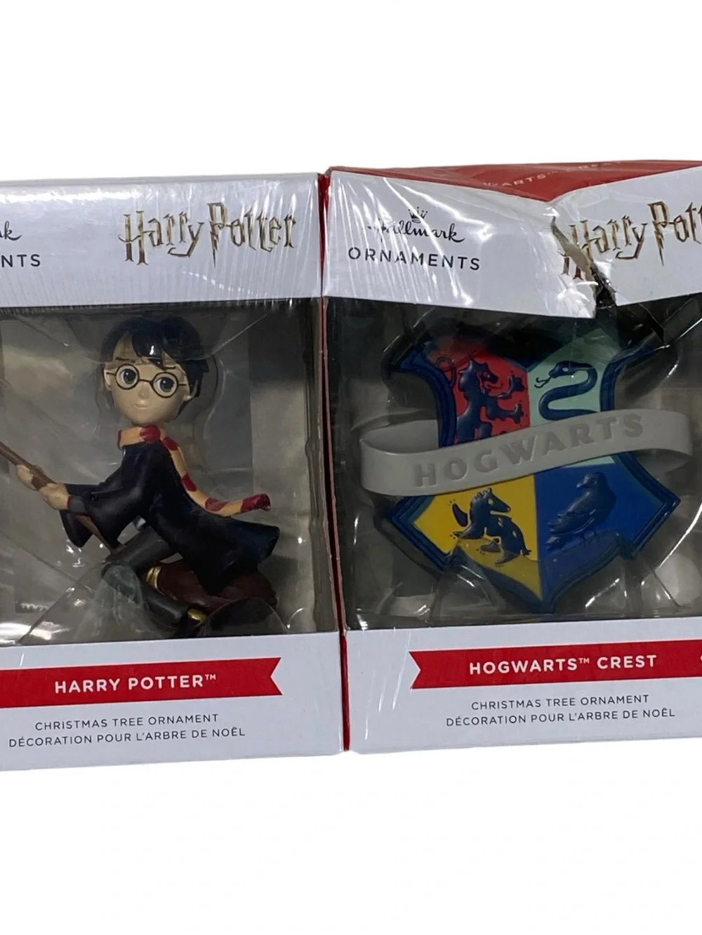 Hallmark Wizarding World Harry Potter Quidditch & Hogwarts Crest Ornaments 2021